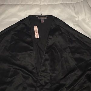 Victoria’s Secret Black Silk Robe